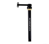 Bike Thru Axle 15x158mm Dual Install Hex Socket Option | Streamlined profile, prevents lever strikes, sl lack finish, 15x100mm size, quick-release ease