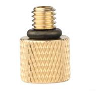 Bike Tire Valve Adapter Copper Alloy Converter For Presta To For Dunlop Valves Secure Leak Proof Connection Compact Design For Cycling Pumps And Inflatable Balls Gold Or Finish Build(D)