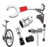 Bike Tool Kits,Integrated Portable Tire Repair Kit | Cycling Maintenance Tool Set Tail Hook Wrench Multi-functional for Commute Touring Camping Trip Urban Park Mountain Road Trail