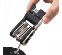 Bike Tool Set - Portable and Foldable Repair Tools - Bicycle Accessory Kit Including Key | For Road Biking, Mountain Biking, Travel, Driving, Garage, Training, Adventures and Trai