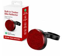 Bike Tracker Built-In Locator Hidden in Bicycle Reflector No AirTag Needed | GPS-Style Anti-Theft for Bikes E-Bikes Scooters, Compatible with Apple Find My, Waterproof, No Subscription