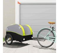 (green, 133 x 68 x 68 cm) vidaXL Bike Cargo Trailer Bike Cart Bicycle Cargo Trailer Bike Wagon Iron