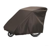 Bike Trailer Cover 210D Oxford Storage Protector for Kids Pet Dog Trailers Windproof Dustproof Shed Garage Fit 55x39x33 Inch(brown)