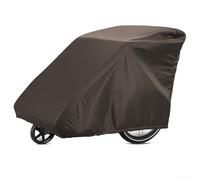 Bike Trailer Cover Fits for qeridoo for burley for thule Bike(brown) | 210D Oxford fabric, PU coated, , for shields from rain snow dust, fits 55x39x33in trailers