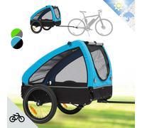 Bike Trailer Pet Carrier Bike Trailer for Dogs Pram Cargo Bicycle Stroller Blue