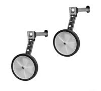Bike Training Wheels for Kids, Adjustable Stainless Steel Stabilisers for 16-24 Inch Multi-Speed Bicycles, Easy Install Balance Aid sets(Silver)