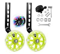 Bike Training Wheels Mute Flash with Adjustable Bicycle Stabilizer Mounted Kit Compatible for 12-20 inch Single Speed