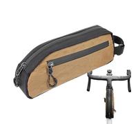 Bike Triangle Frame Bag - Cycling Waterproof Front Handlebar Pouch | 9.06x3.74x1.97 inches Polyester Bag with Reflective Stripe for Phone, Cash, Tools, Mini Pump, Outdoor Sports