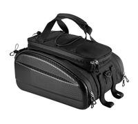 Bike Trunk Bag - Saddle Pannier | Expandable Rear Rack Pannier Saddle Seat Bag Carrier with Reflector and Shoulder Strap for Travel Outdoor