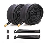 Bike Tubes 2PCS 16 20 24 26x1.75-2.125 Fit 1.75/1.95/2.10/2.125 Heavy Duty Schrader Valve Bicycle Inner Tubes (20x1.75/2.125)