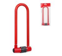 Bike U Lock - Heavy Duty 4-Digit Combination U-Shaped Bicycle Lock for Maximum Security