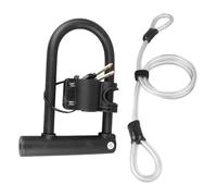 Bike U Lock Steel Cable 2 Key High Security Anti Theft Set Road Mountain Bike Portable Lightweight Universal Zinc Alloy