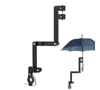 Bike Umbrella Holder, Stroller Umbrella Holder | Adjustable Umbrella Holder Clamp | Adjustable Umbrella Holder, Umbrella Clamp for Wheelchairs, Walker, Bike, Stroller