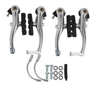 Bike V Brake, Bike V Brakes Clamp Set with Brake Pads and Install Tools for Bicycle Repair Replacement