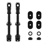 Bike Valve Extender 75mm with O-Ring Seal Kit | 55mm extension, lightweight design, sealing cap included, fits narrow rims, smooth airflow maintenance(65mm)