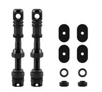 Bike Valve Extender 75mm with O-Ring Seal Kit | 55mm extension, lightweight design, sealing cap included, fits narrow rims, smooth airflow maintenance(45mm)