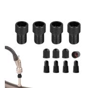 Bike Valve Stem Adapter Leakproof Protective Bike Tire Caps Converter | Standard Bicycle Valve Connector, Bike Pump Connector for Tube Inflation, Pump Connection, Leakproof Seal