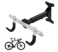 Bike Wall Mount Bike Rack Wall Mount for Garage Angle Width Length Adjustable Cycling Hanger up to 30 kg for Horizontal Indoor Storage by Gekufa Bicycle Holder for Road Hybrid or Mountain Bikes