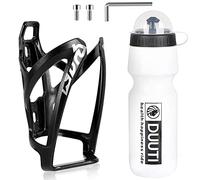 Bike Water Bottle Cage and Water Bottle Set, Lightweight Bike Water Bottle Holder with 700ML BPA-Free Sports Drink Bottle Cycling Kettle Bracket for Road, Mountain and Kids Bikes