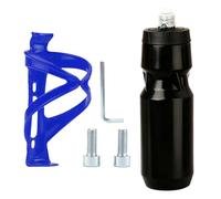 Bike Water Bottle Cage with 700ml/24oz Bike Bottle, Lightweight Durable & Secure Water Bottle Cage Set, Cycling Kettle Bracket for Road Mountain and Kids Bikes