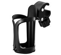 Bike Water Bottle Holder Cage Holder, Universal Bicycle Cup Holder, 360 Degrees Rotating Adjustable for Mountain Bike Stroller (Black)