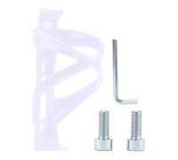 Bike Water Bottle Holder for Giant Simple Three, Lightweight and Sturdy Water, Secure Hold Water Bottles, Easy to Install, with Screw Tool,White