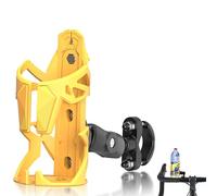 Bike Water Bottle Holder, Motorcycle Cup Holder 360 Degrees Rotation, Bottle Cage Bicycle Cup Holder, Water Bottle Holder for Motorbike Bicycle Yellow