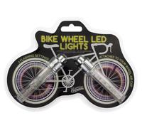 Dunelm Set of 2 Bike Wheel Flashing LED Multi-Coloured Light Strip Silver