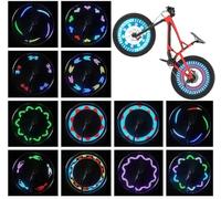 Bike Wheel Lights (1 Pack) - Waterproof LED Bicycle Spoke Light Safety Tire Lights for Adults - 30 Unique Patterns - Bike Accessories - White