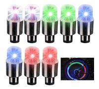 Bike Wheel Lights for Men Women, 8PCS Safety Waterproof Colorful Tire Lights High Light Transmission Flash Bicycle Spoke Motorcycle Car Bike Accessories.