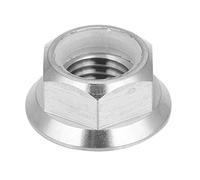 Bike Wheel Nut and Washer, Bicycle Axle Nuts Replacement Unisex Hub Large Flange Stainless Steel Fastener Washer Accessories for M6 M8 M10 M14 Front and Rear Mountain Cycling (M10X1.25)