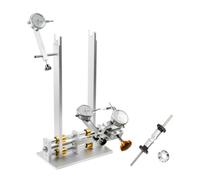 Bike Wheel Truing Stand Wheel Alignment Tool Rim Centering Gauge Dial Indicator Sturdy Silver Base With Secure Wheel Clamping suitable for home, Gold, With Three Gauges
