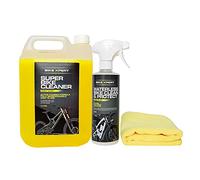 Bike Xpert Super Bike Cleaner 5 Litre, Waterless Bike Cleaner and Protector 500ml Bundle, 2 Microfibre Cloths