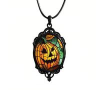 bike8 Gothic Bat Glass Pendant Necklace for Women Raven Cross Cabochon Pendant Choker Necklace Vintage Gothic Rope Chain Witch Cross Choker Dark Punk Style Necklace Mystic Witch Jewelry Accessories