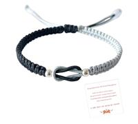 bike8 To My Granddaughter Bracelet From Grandma Forever Bracelet Adjustable Woven Braided Bracelet (Black)