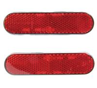 BIKEIT RED REFLECTOR 2 PIECE SET SELF ADHESIVE 22*94MM: BIKE ACCESSORIES