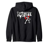 Bikelife Street Rider Graffiti Graphic Zip Hoodie
