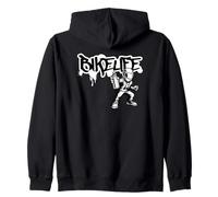 Bikelife Street Rider Graffiti Graphic Zip Hoodie