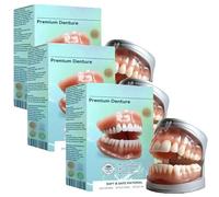 Bikenda Sepremium Full Set Dentures, Adjustable Buckle Denture, Easy Fit, Seamless Comfort, Not Easy to Deform, Perfect Fit for Teeth (3pcs)