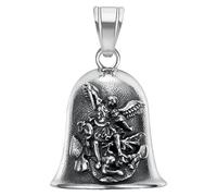 Biker Angel Bell - Lucky Riding Charm, Protective Guardian Accessory | Unique Style Exissim Bell, Safe Driving Pendant Travel Gift for Motorcycle Men Women Protective Biker Jewelry