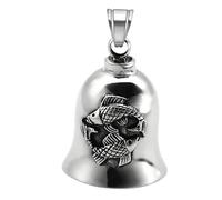 Biker Bell for Motorcycle | Good Luck Riding Motorcycle Lucky Charm | Motorcycle Biker Bell Accessory Keychain for Men Good Luck The Road
