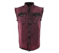 Biker Clothing Co. MDM11677.150 Men’s Magenta Sleeveless Shirt - X-Large
