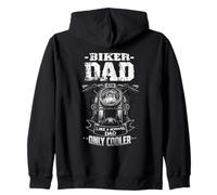 Biker Dad like a normal dad only cooler | Motorcyclist Zip Hoodie