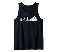 Biker Evolution Motorcycle Racer Wheelie Men Women Kids Tank Top