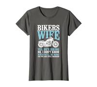 Biker Girlfriend Funny Biker's Wife We are Still Married T-Shirt, Women, Asphalt Grey, Large