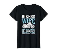 Biker Girlfriend Funny Biker's Wife We are Still Married T-Shirt, Women, Black, Small