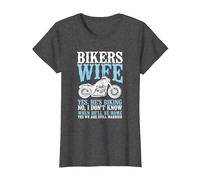 Biker Girlfriend Funny Biker's Wife We are Still Married T-Shirt, Women, Dark Heather Grey, 3X-Large
