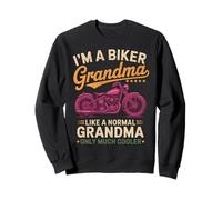 Biker Grandma Just Like a Normal But Cooler Funny Motorcycle Sweatshirt