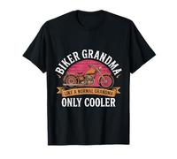 Biker Grandma Just Like a Normal But Cooler Funny Motorcycle T-Shirt