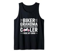 Biker Grandma Just Like a Normal But Cooler Funny Motorcycle Tank Top